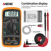 ANENG AN8205C Volt Ohm Multimetro Tester Meter With Digital Multimeter AC/DC Ammeter Thermocouple LCD Backlight Portable
