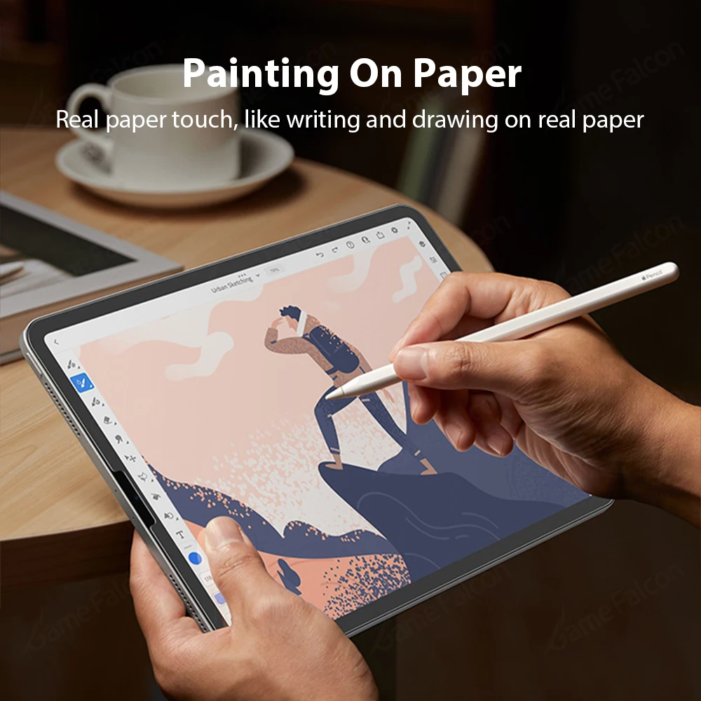 مثل واقي الشاشة الورقي لجهاز Ipad 10th Generation A16 M3 2025 Pro 13 12.9 11 M2 M4 Air 4 5 Mini 6 7 9th 10.2 فيلم الكاتب