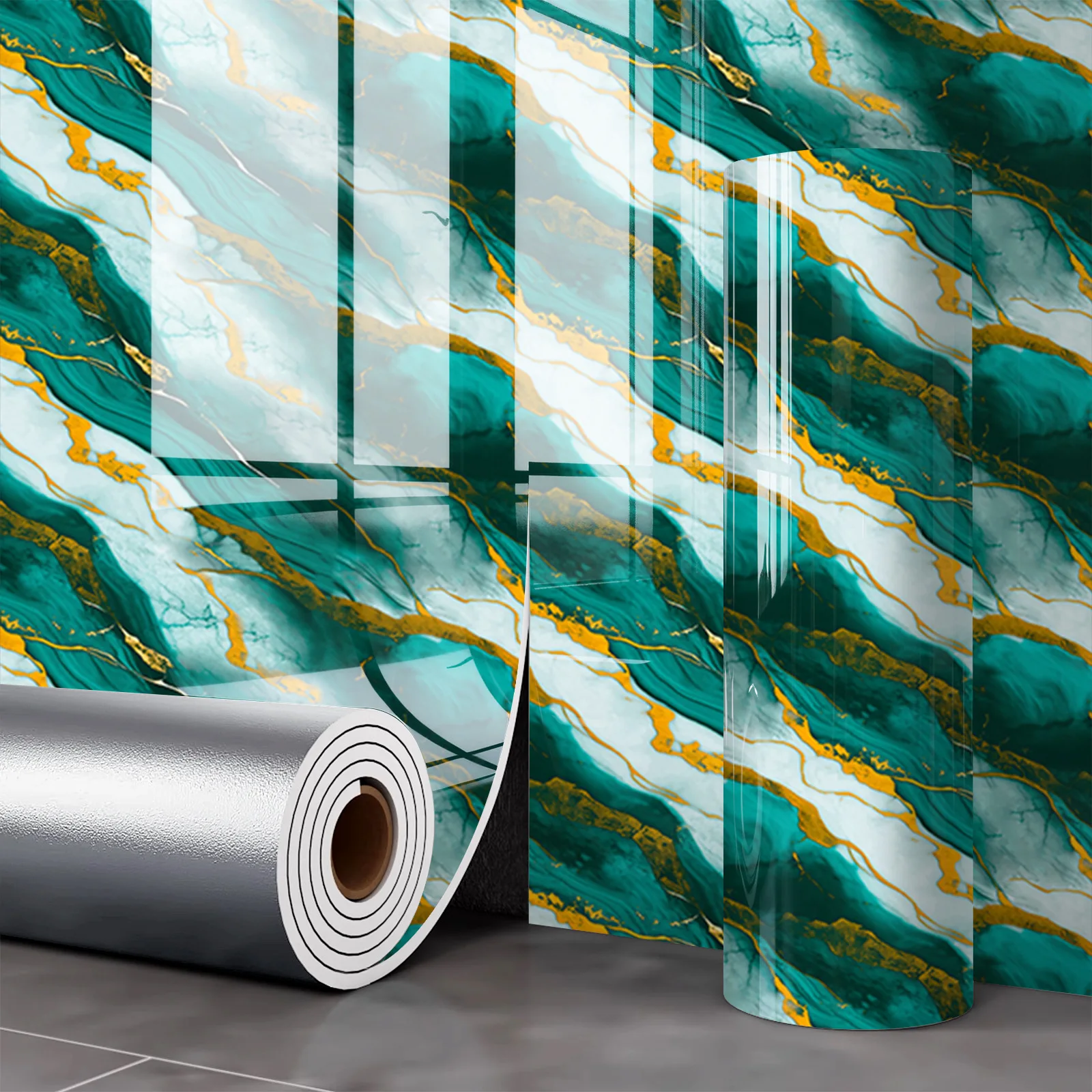 3D imitatie marmeren behang zelfklevend materiaal waterdicht dik marmeren tegelmuursticker slaapkamer keuken badkamer decor