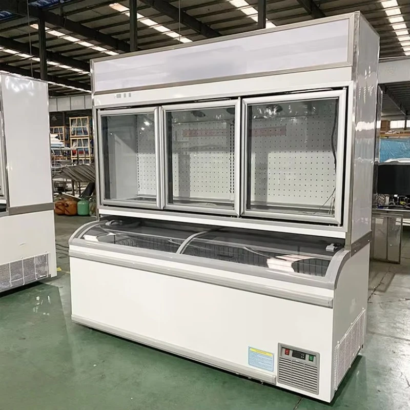 

Convenience Store Display Cabinet Supermarket Ice Cream Child Mother Refrigerated Freezer Child Mother Refrigerator Freezer