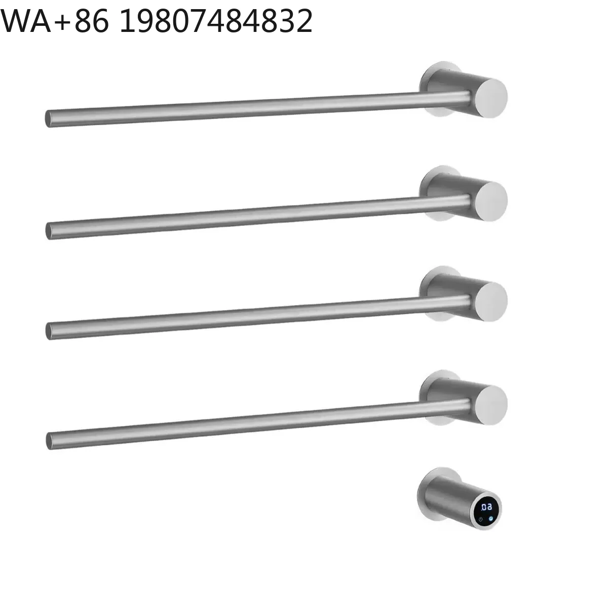 Wall Mount Rotatable Smart Constant Warm Towel Shelf Digital Timing Temp Display SUS304 Stainless Steel Hotel Bathroom Storage