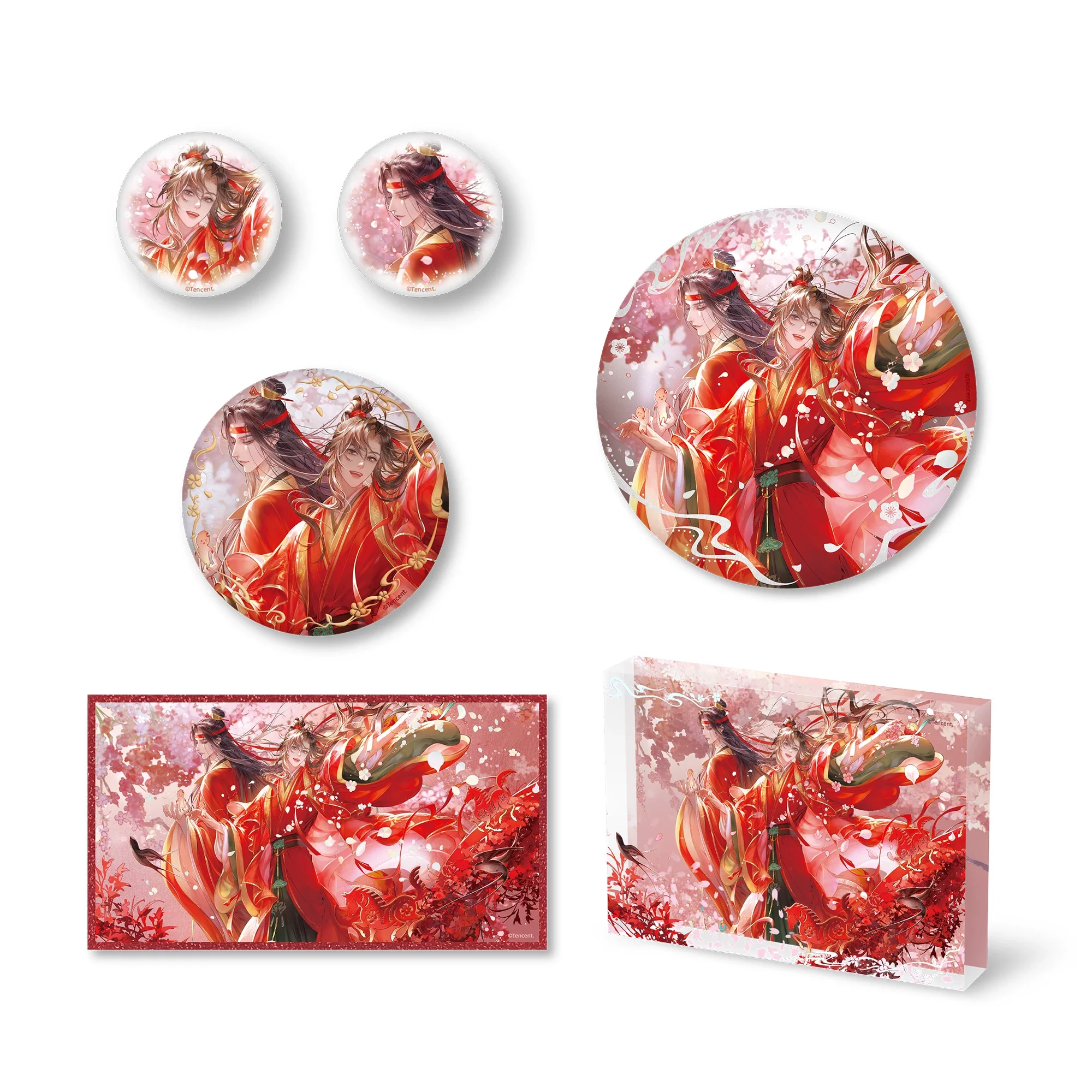 Badge Officiel Sunsyea MDZS Mo Dao Zu Shi Série ZHLC, Ornement en Acrylique Wei Wuxian Lan Wangji