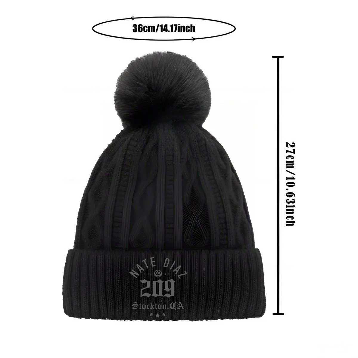 HAWK TUAHTHEN I N'TTAWK TUHA New Unisex Pom Knit - قبعة شتوية دافئة متعددة الألوان مع تصميم طباعة أنيق لـ