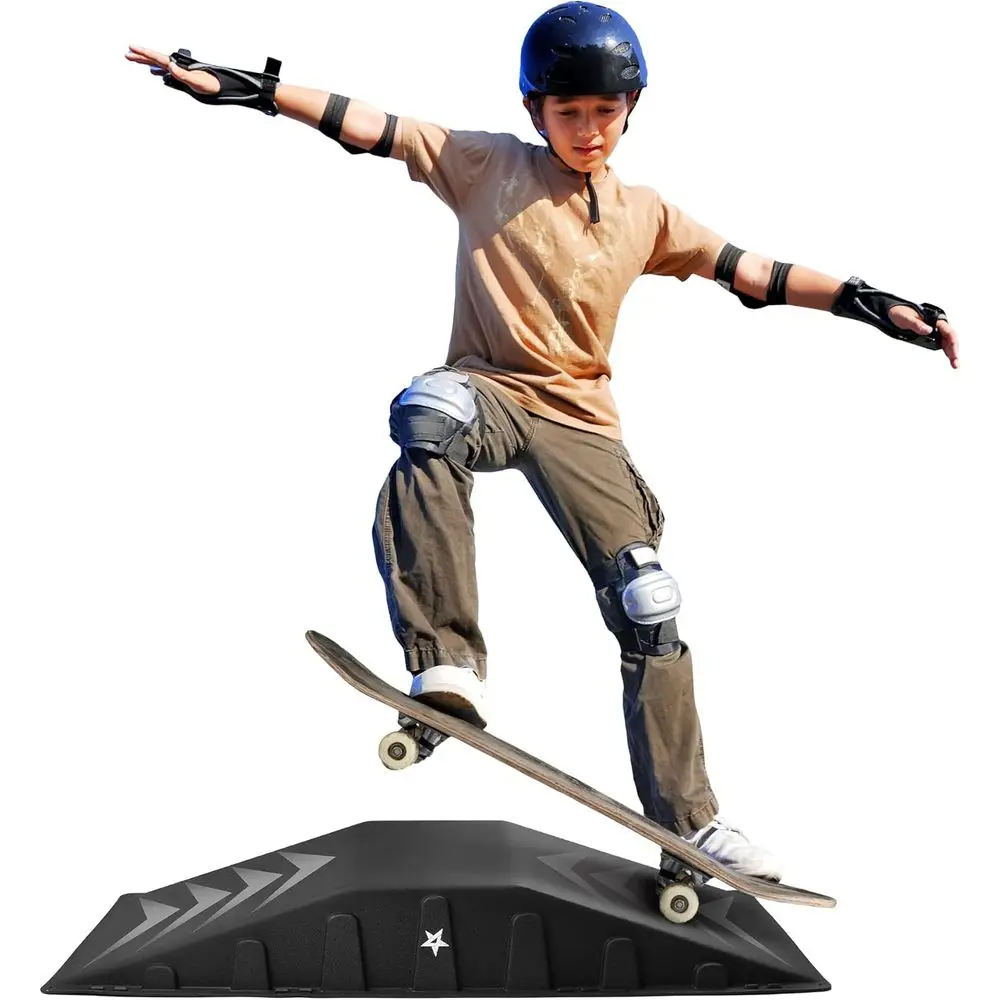

Single-Piece Skateboard, Bike, and Skate Platform - Durable Design for Beginners, Supports 220lbs