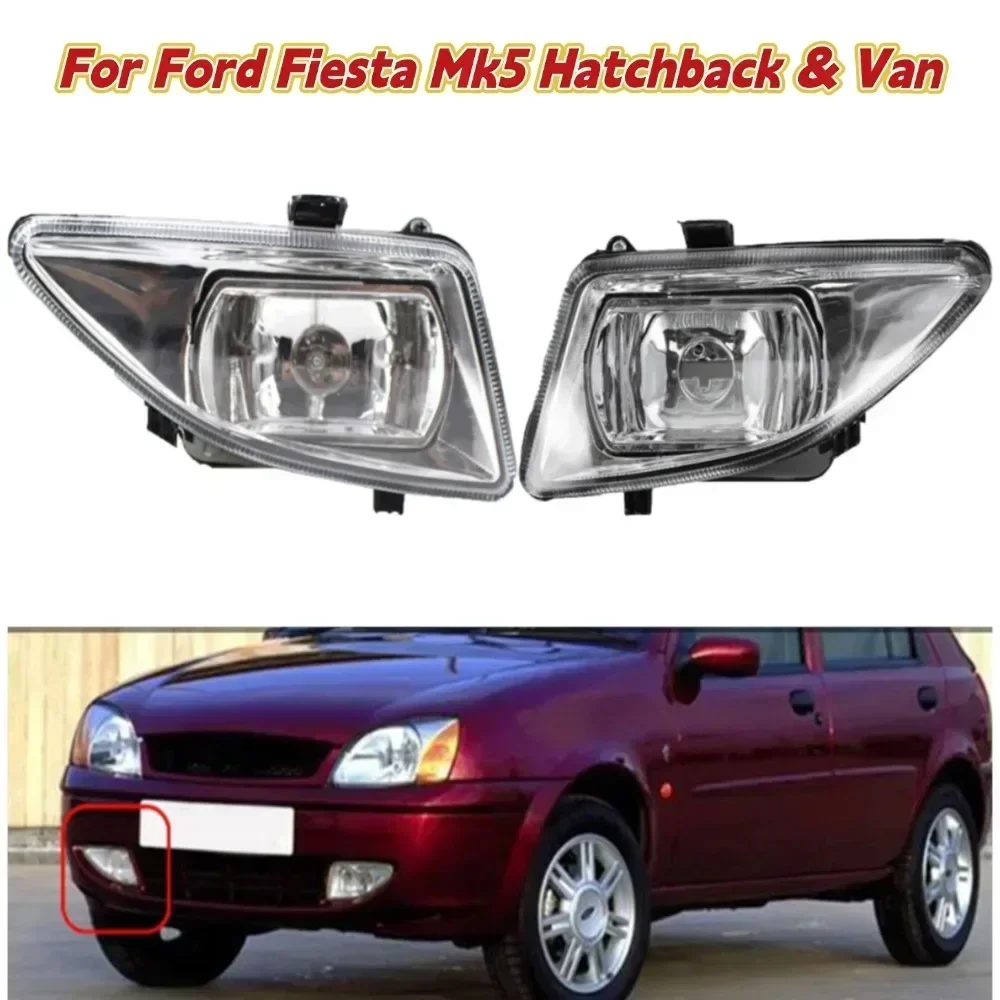 

1PCS Front Bumper Fog Light For Ford Fiesta Mk5 Hatchback & Van 1999-2002 Front Driving Bumper Grille FO2592177 YS4Z15L203BB