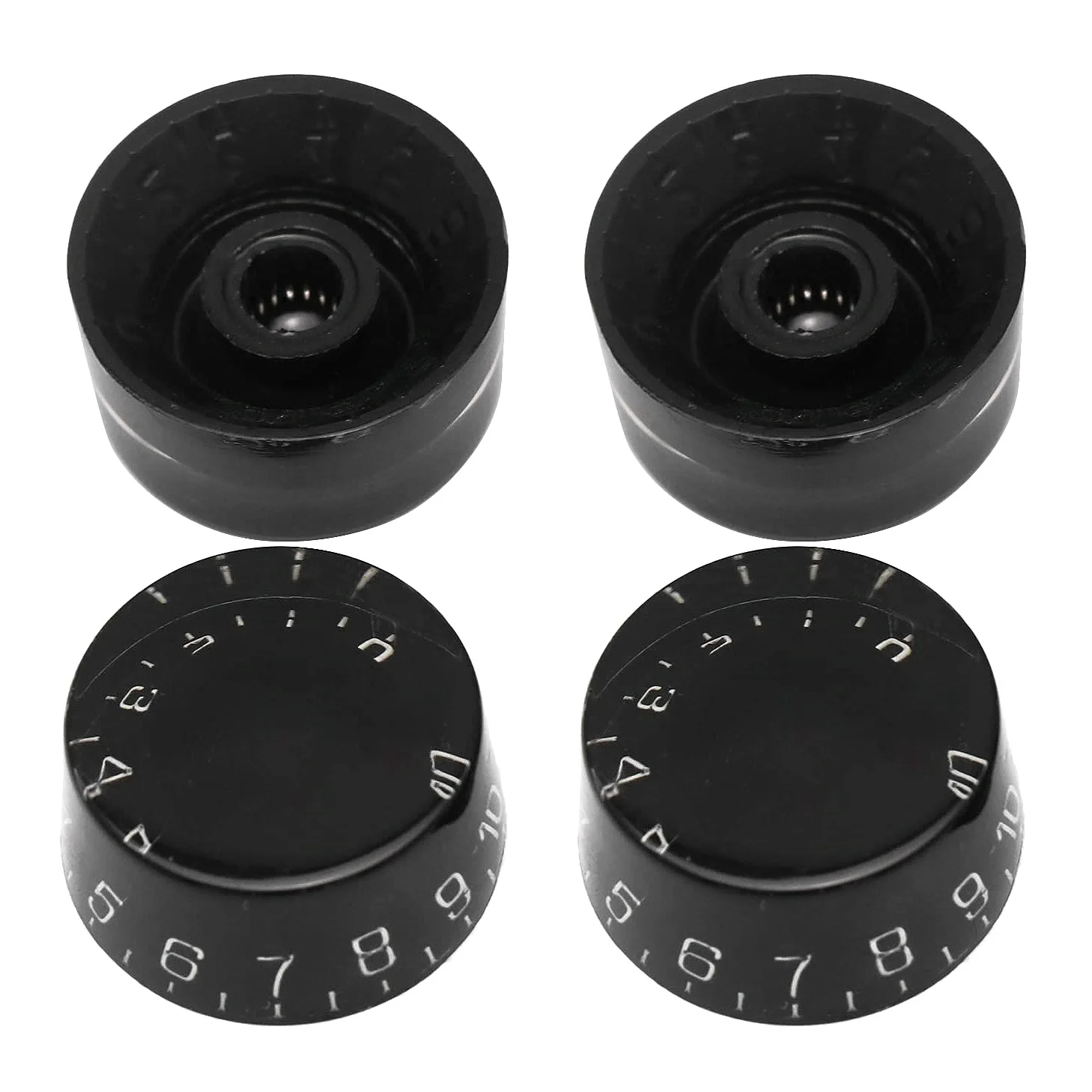 4Pcs Electric Guitar Top Hat Knobs Speed Volume Tone Control Knobs Compatible for Les Paul LP Style Guitar