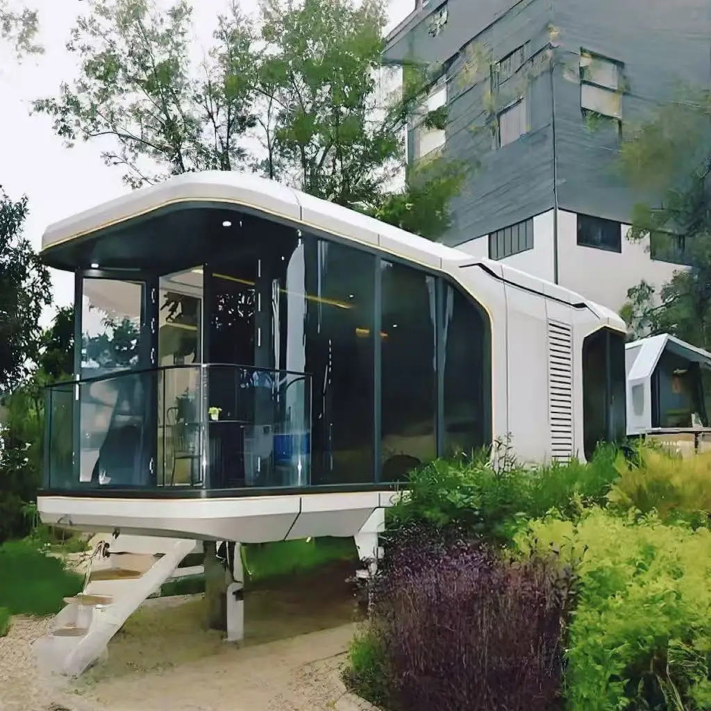 

Light Steel Villa Mobile Panel House Luxury Decoration Habitable Beach Holiday Resort Space Cabin Leisure Cabin