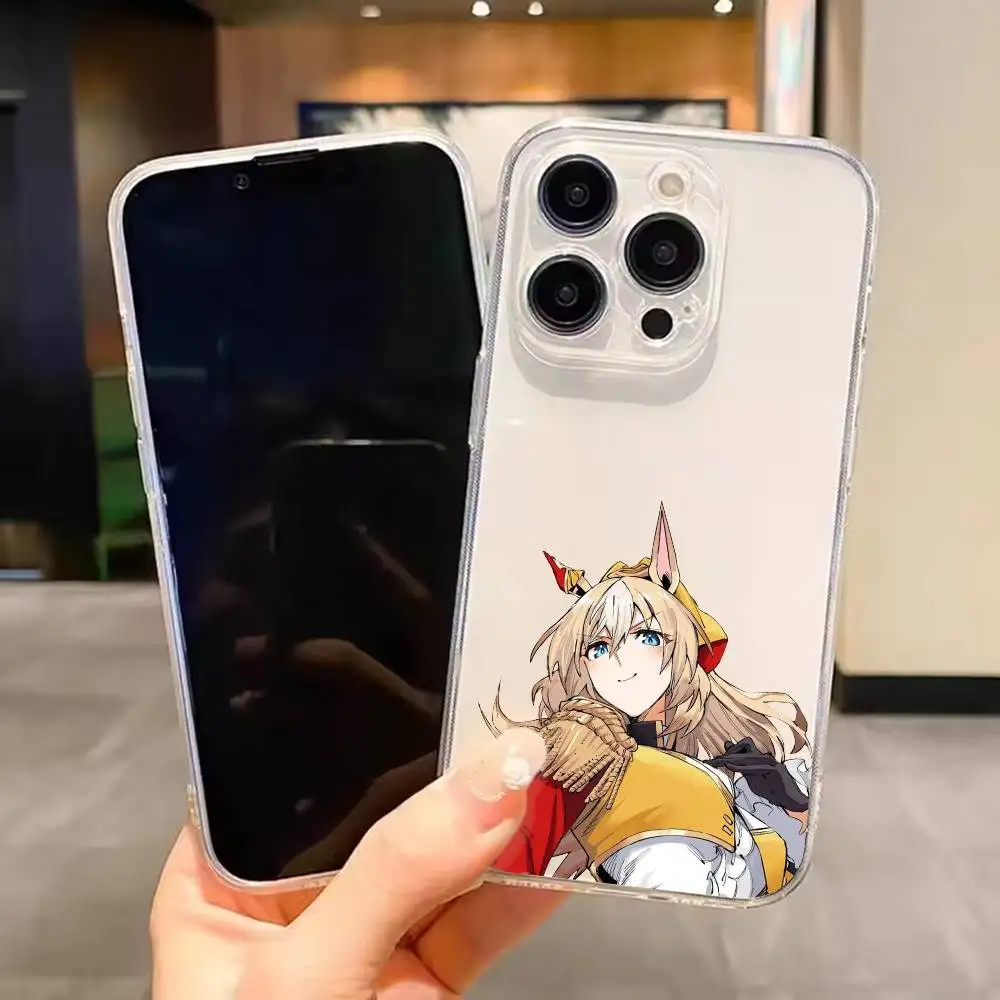 

Durandal Umamusume For iPhone 17 16 15 14 13 12 11 Mini Pro Max Plus Transparent Phone Case Cover
