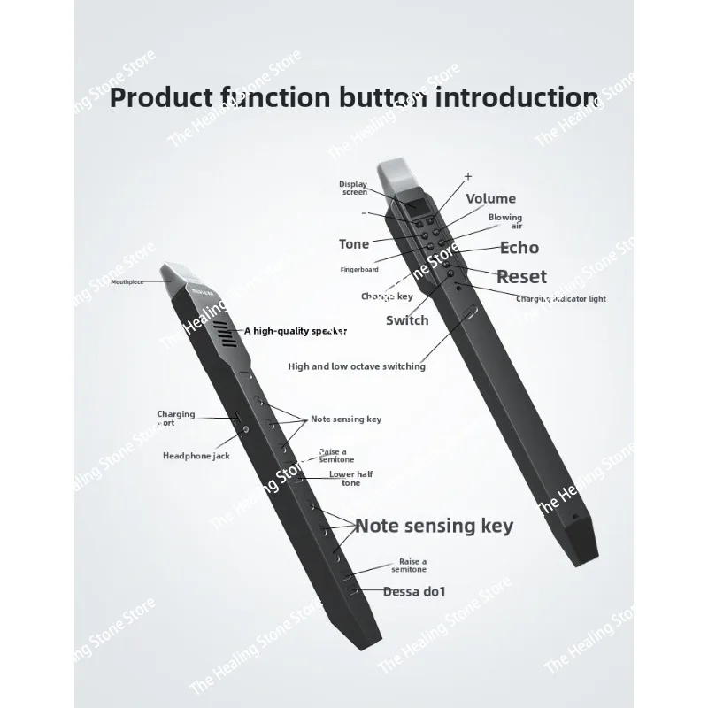 جديد DC02 بلوتوث صغير الساكسفون الناي الناي مسجل القرع الحرير ميدي الكهربائية ضربة الأنابيب #4