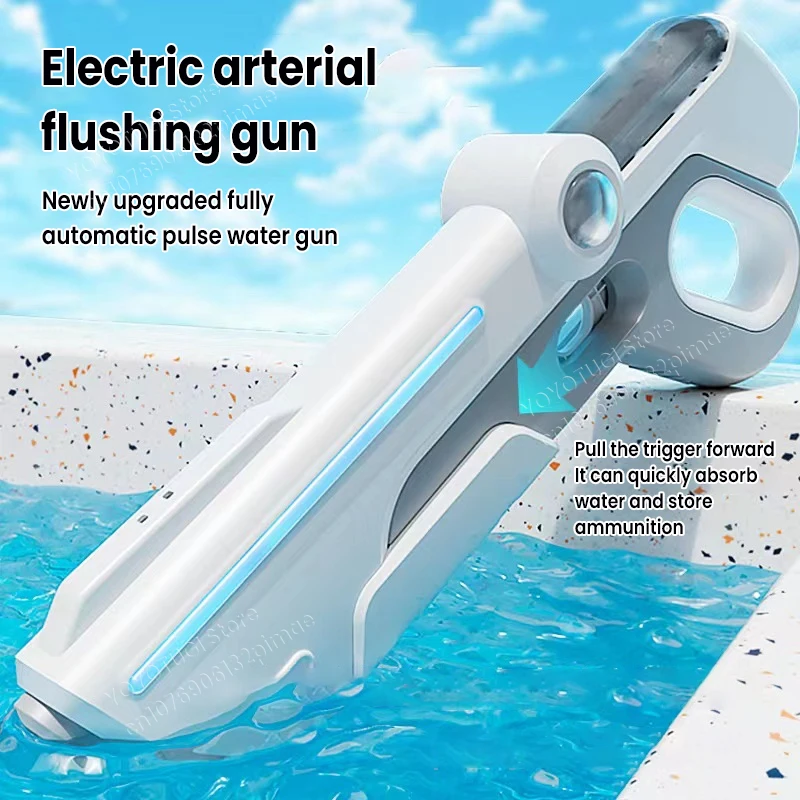 

2024 Hand Self Integrated Electric Continuous Water Gun Fully Automatic Large Capacity Gun Children's Outdoor Water Playing Toys