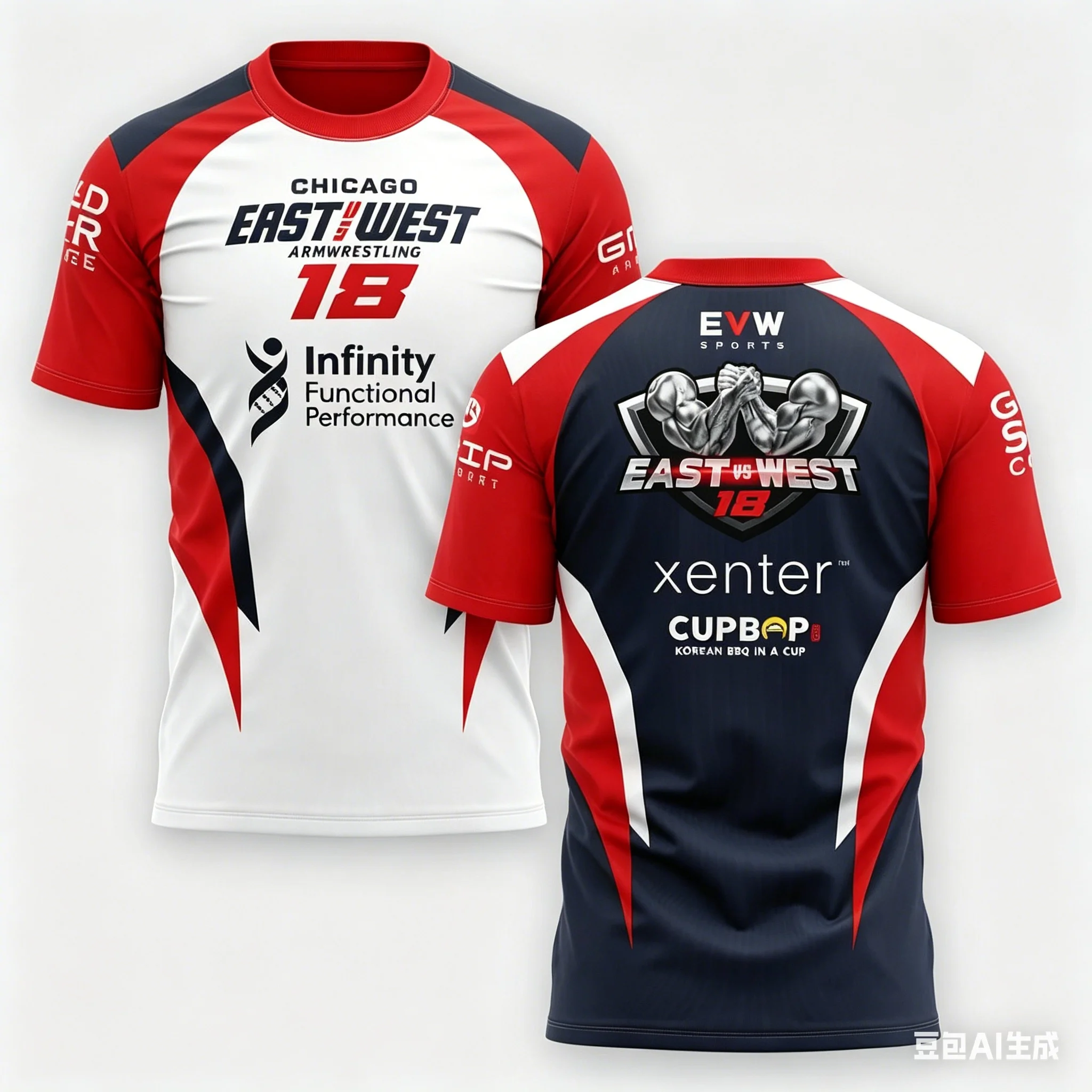Camiseta Deportiva Unisex para el Torneo de Lucha de Brazos EVW East Vs West 2026, Nueva Colección de Verano, Evento en Chicago