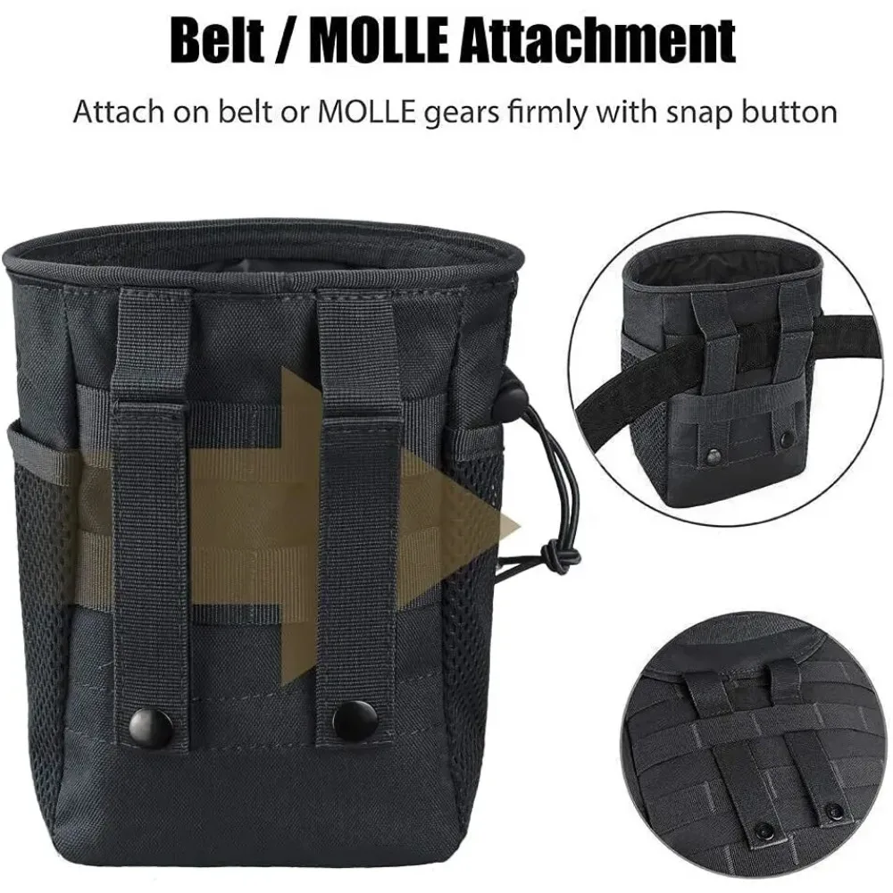 Adjustable Tactical Molle Dump Pouch, 1 Pack
