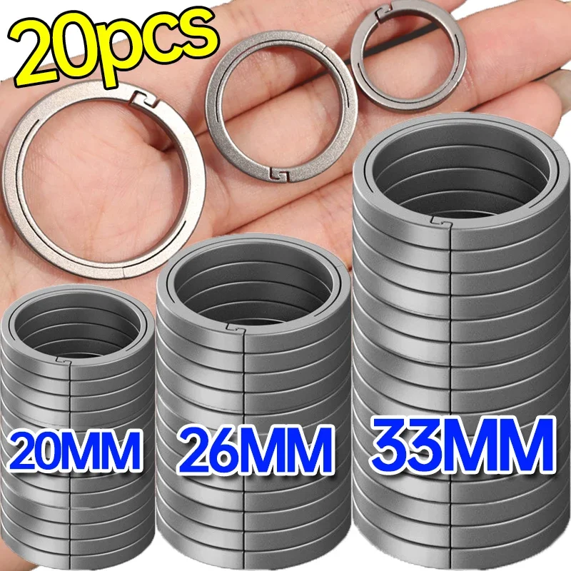 

Titanium Alloy Keychain Men Car Key Rings Waist Belt Buckle Quick Release Lightweight Hook Key Holder EDC Keyrings Accessories