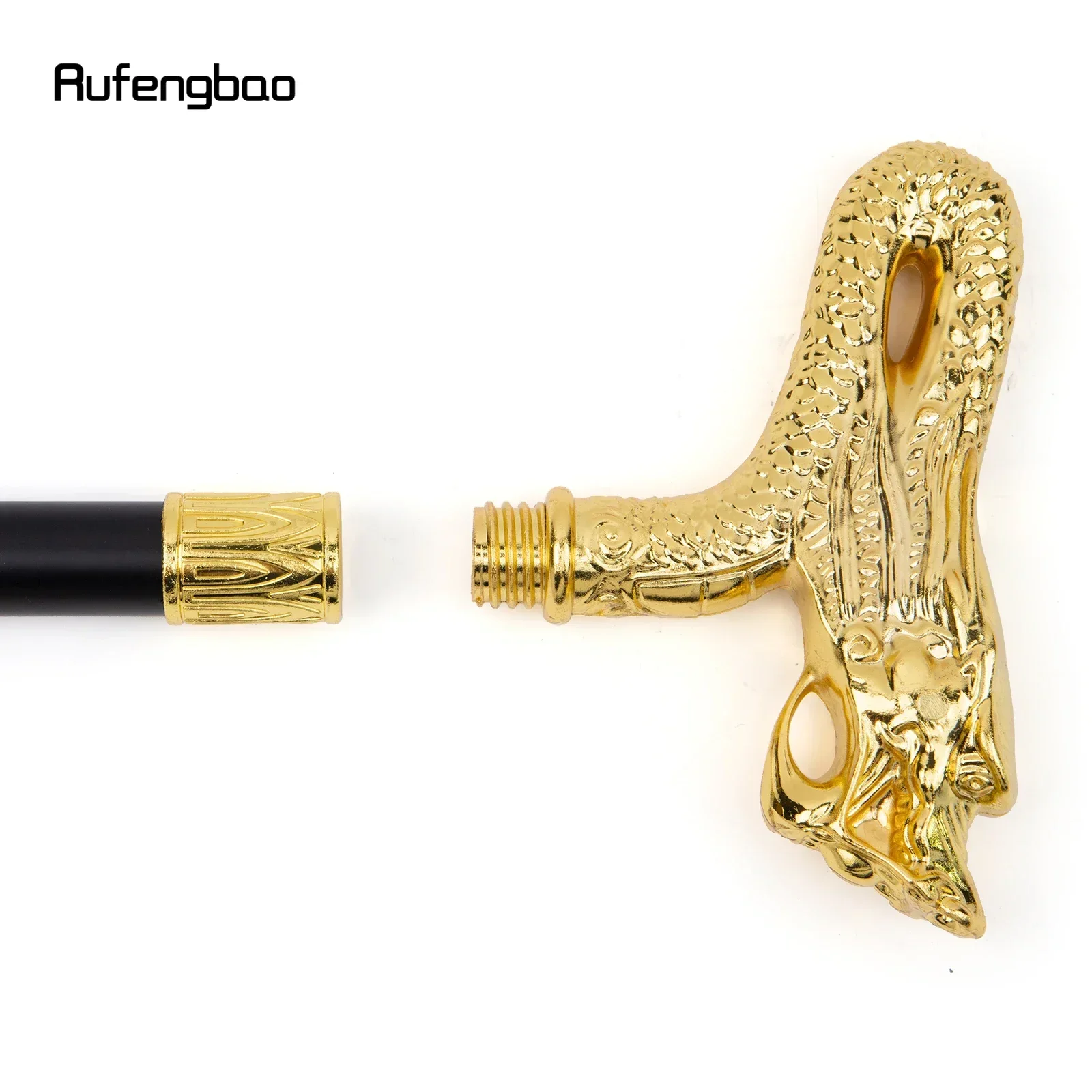 الذهبي التنين رئيس الأزياء عصا للمشي الزخرفية عصا تأثيري خمر أداء الحفلات مرحلة قصب 92 سنتيمتر