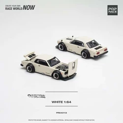 XCartoys x Pop Race 1:64 Skyline 2000 motor V8 DRIFT White Diecast Model Car