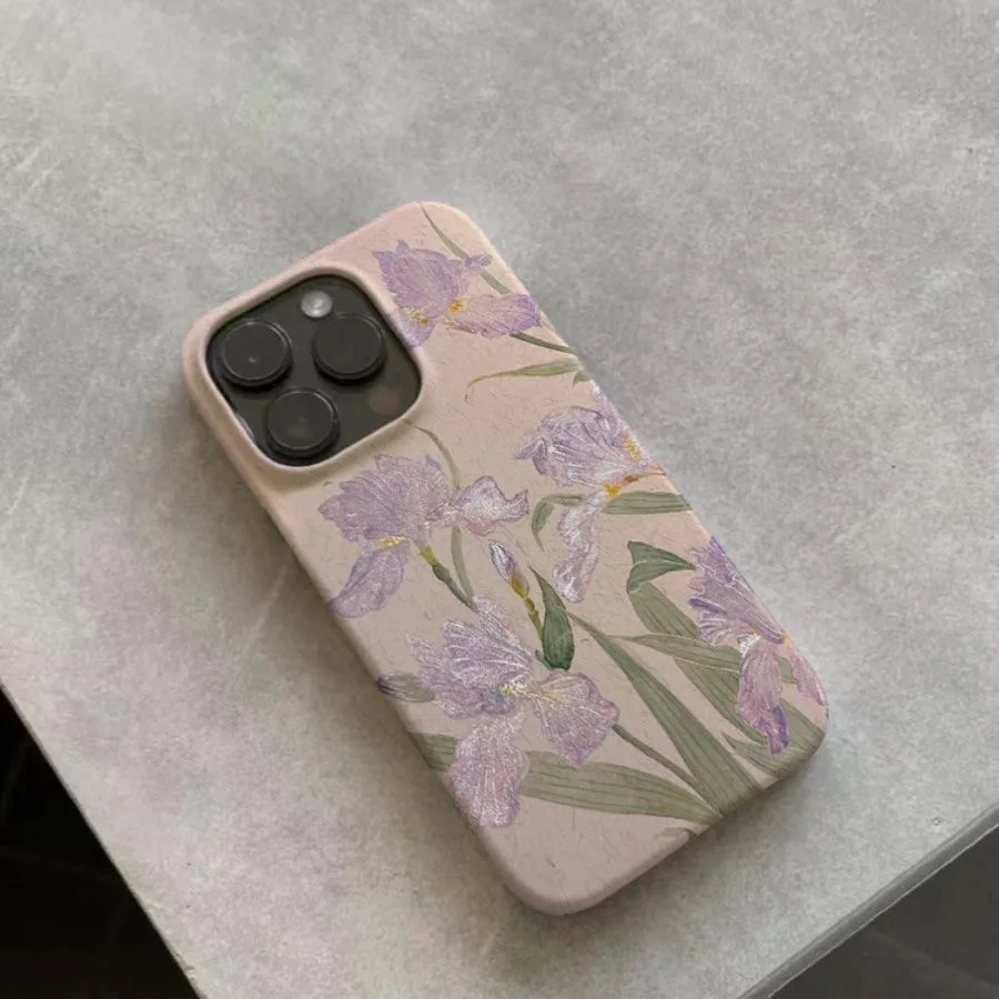 أنيقة القزحية نمط على الوردي الفاتح خلفية جراب هاتف آيفون 17 16 15 14 11 12 13 برو ماكس الهواء زائد الغطاء الخلفي