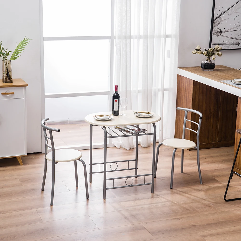 

PVC Breakfast Table (One Table and Two Chairs) Natural