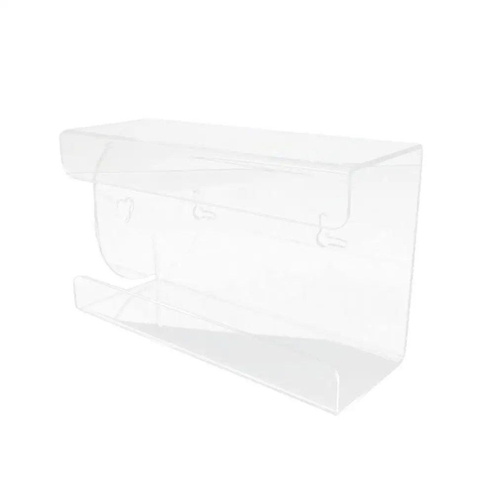 Kitchen Transparent Acrylic Wall Mounted Disposable Gloves Storage Box Organizer