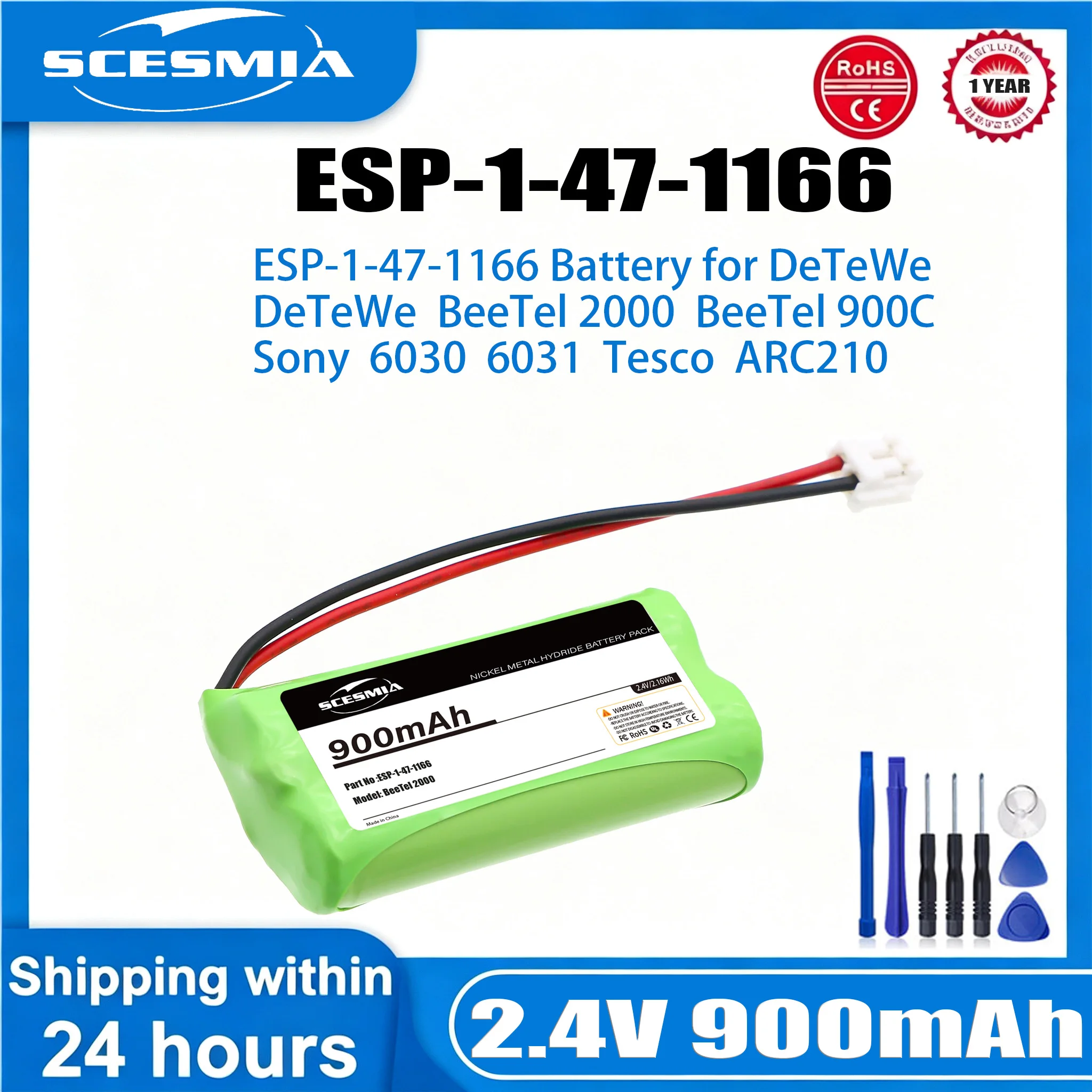 2.4V 900mAh BT-1011  Rechargeable Ni-MH Battery For Cordless Home Phone BT101 BT8001 BT-694 BT1018 CPH-515D Uniden Battery