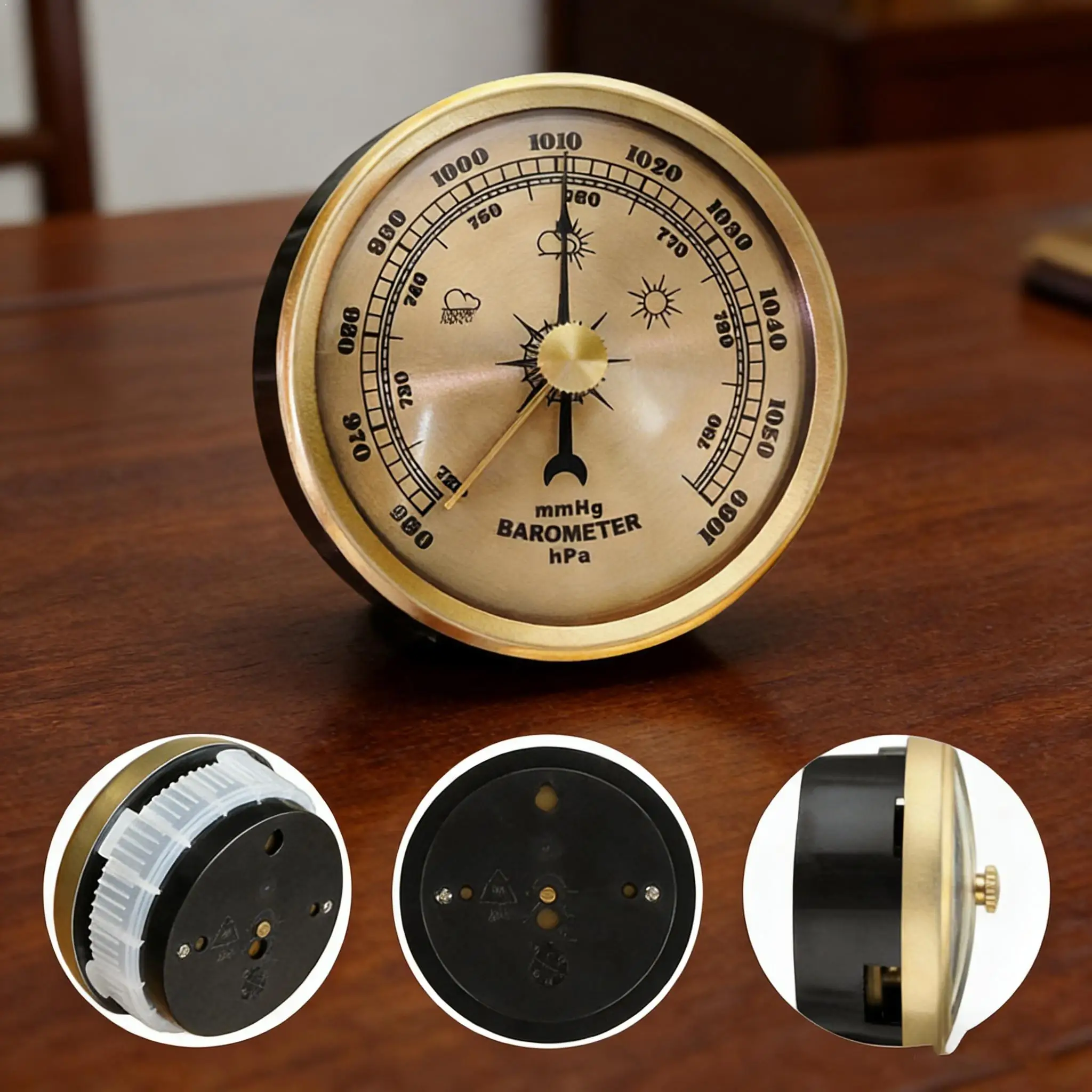 70mm Circular Barometer Technology For Home Interior  Bedroom Study Gas Pressure Gauge