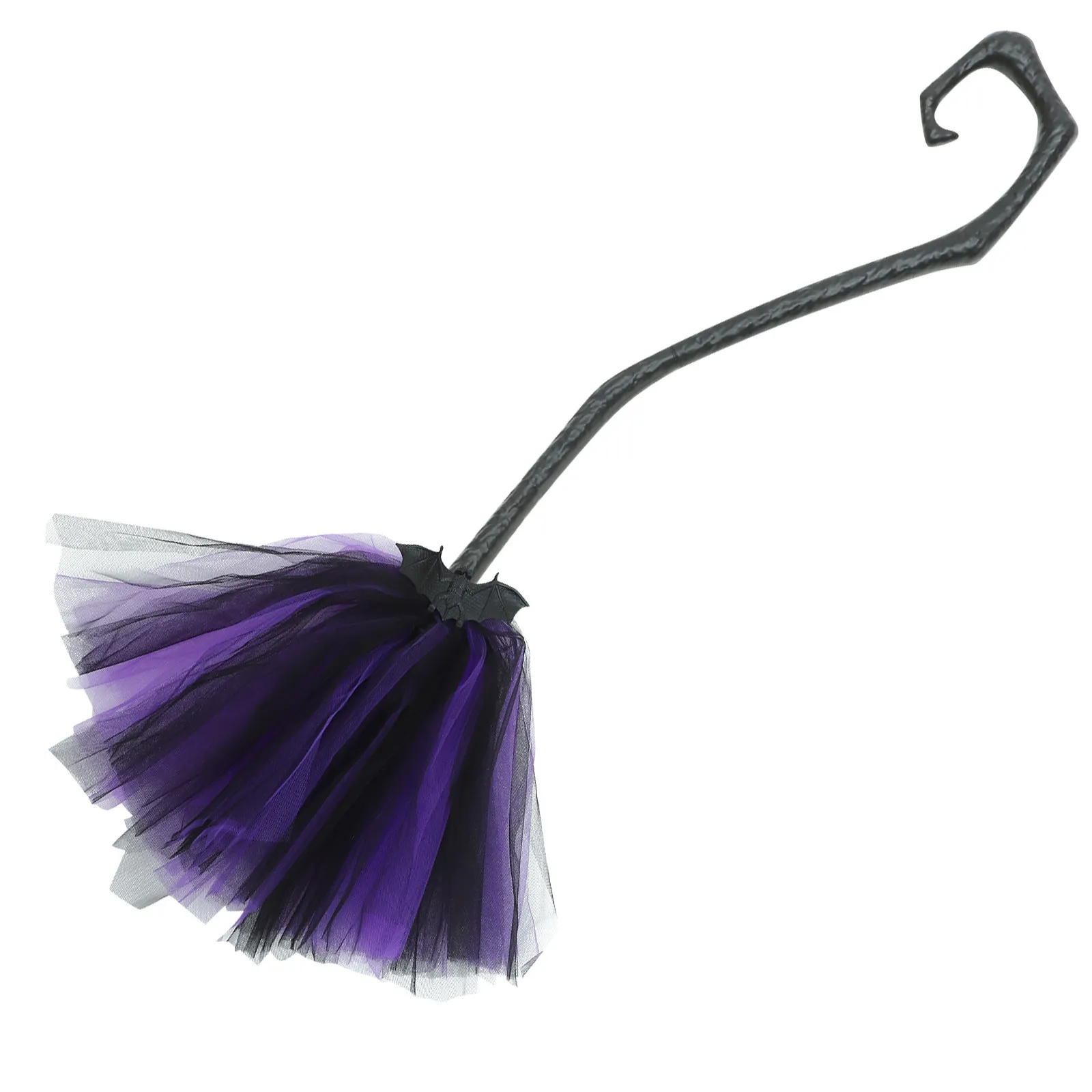 

Halloween Witch Broom Detachable Broomstick Decoration Durable Gauze Plastic Easy Hold Creative Pictures Festivals Activities