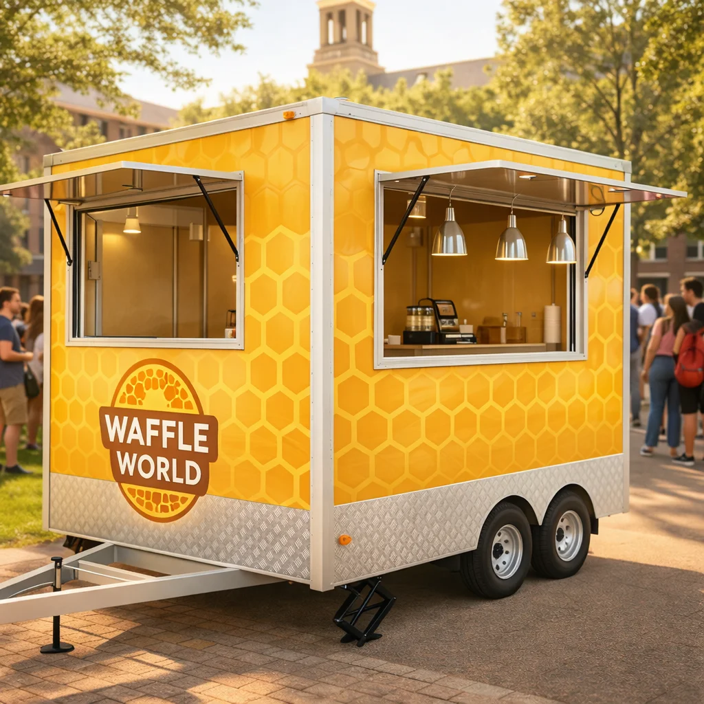 Hot Sale Coffee And Bread Food Trailer Truck Fully Equipped Kitchen For Large Social Gatherings