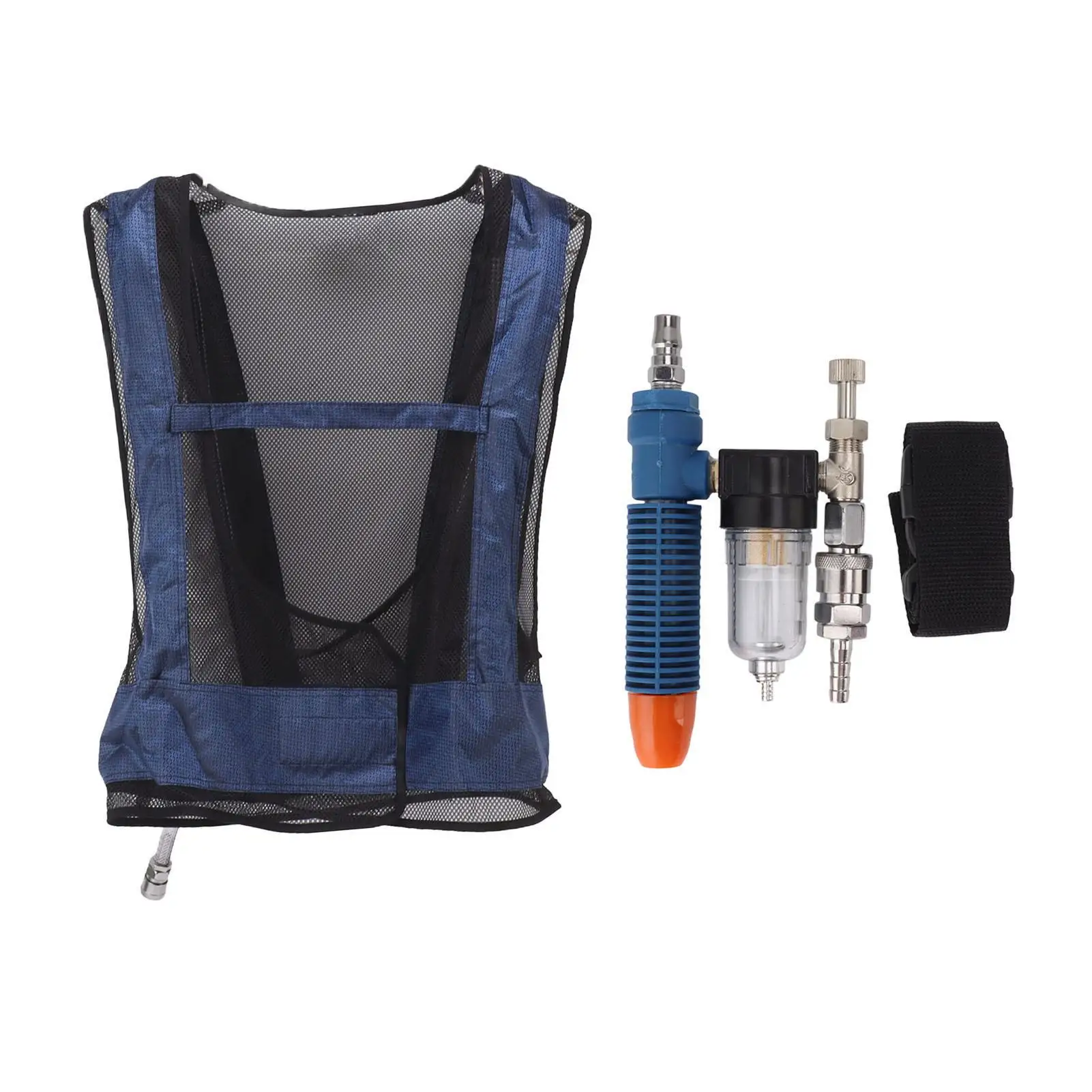 

Cooling Vest for welding High Temperature Compressed Air Vortex Tube Conditioning Waistcoat for Steel Work Safety Gear