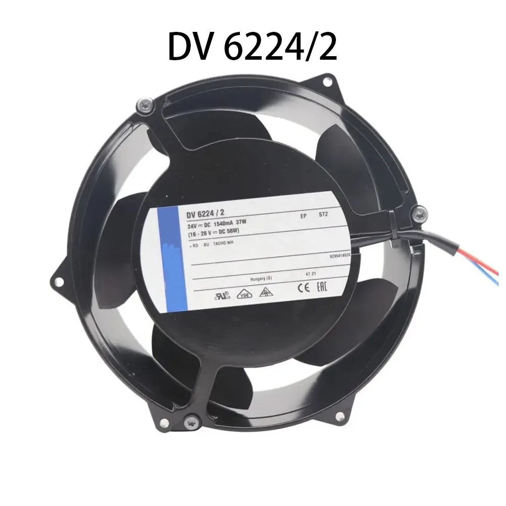Inverter Cooling Fan 24VDC 37W 172*172*51MM 3-wire DV 6224/2 Axial Electric Cabinet