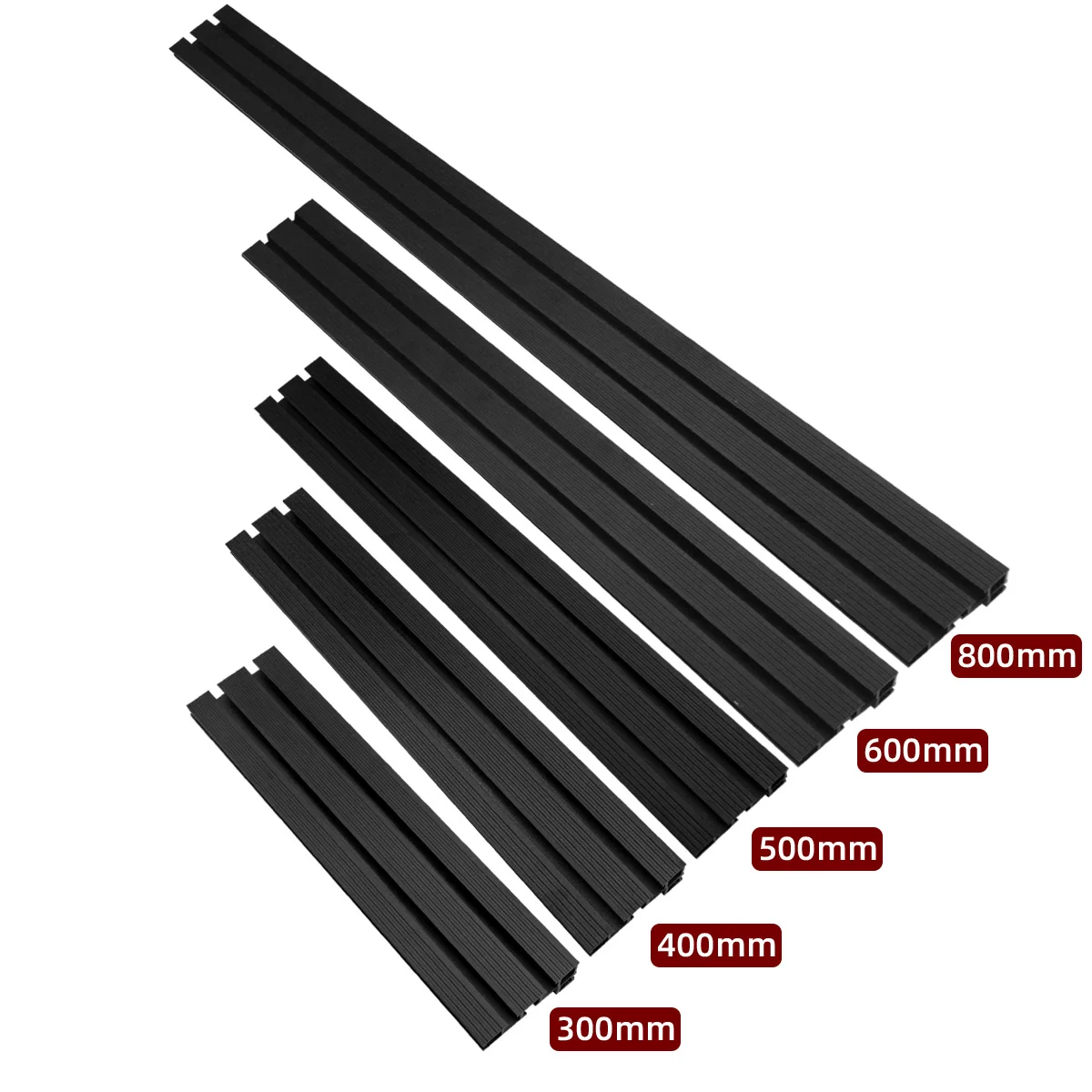 300-800mm Aluminium Profile Fence 75 Type Black Miter  Track T-track  DIY Tool Sliding Brackets T-Slot For Table Saw Woodworking