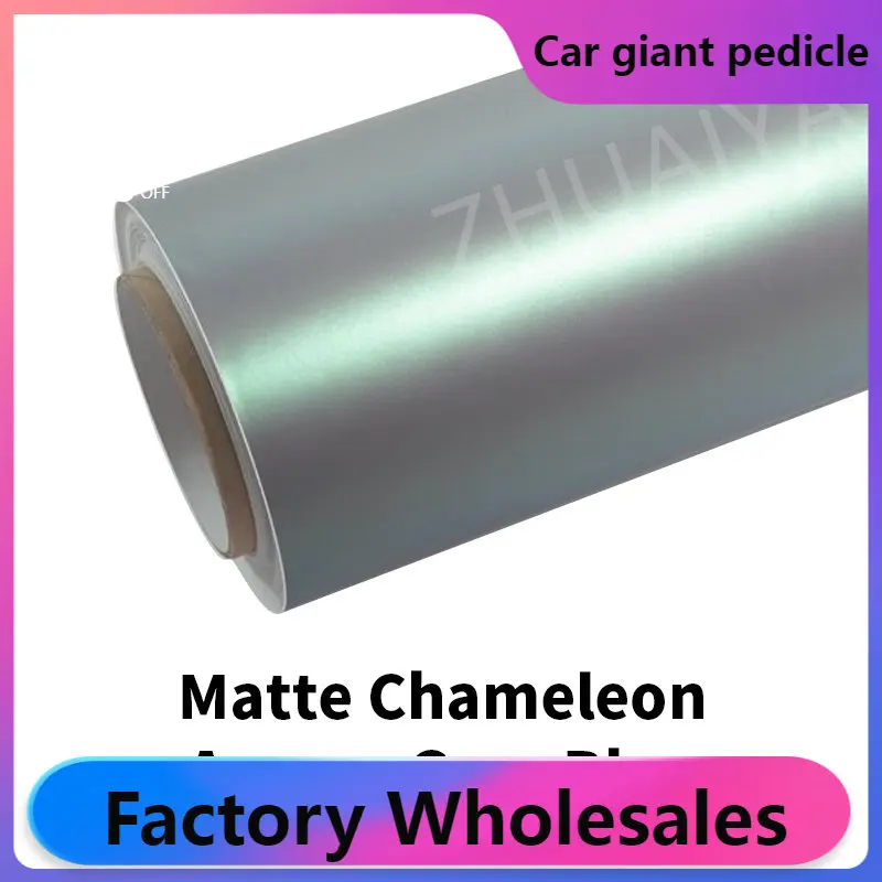 Chameleon Candy Metallic Grey Blue Tiffany Vinyl Wrap film wrapping film bright 152*18m quality Warren Covering film car