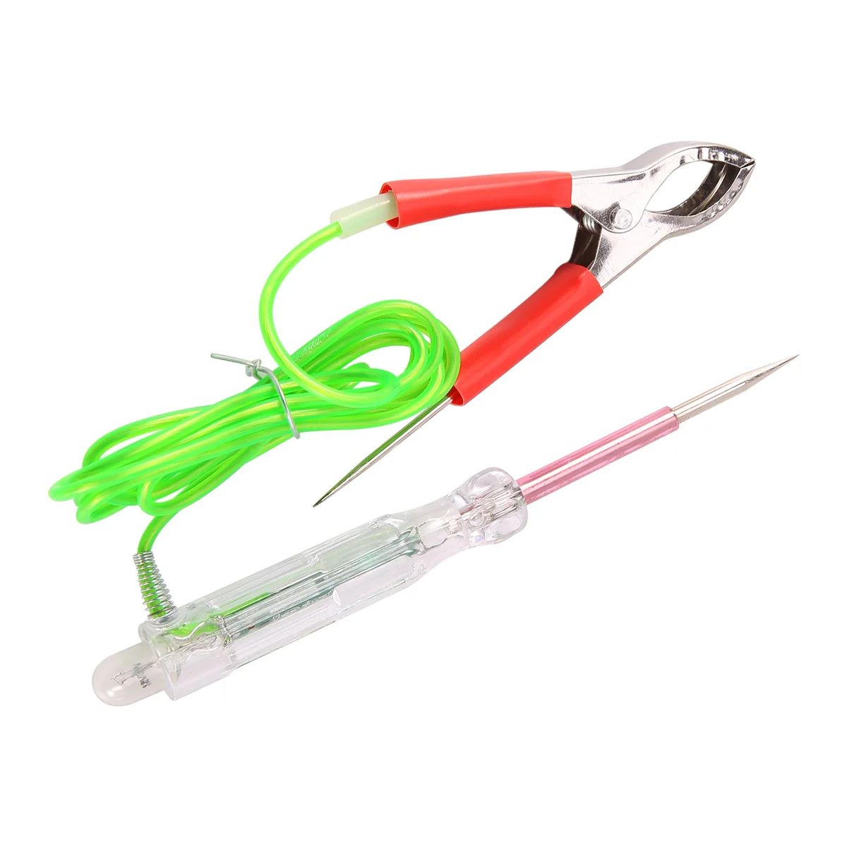 Auto Led Circuit Tester 6-24V Test Licht Met Dubbele Sondes 47 Inch Antivries Draad Alligator Clip Voor Testen