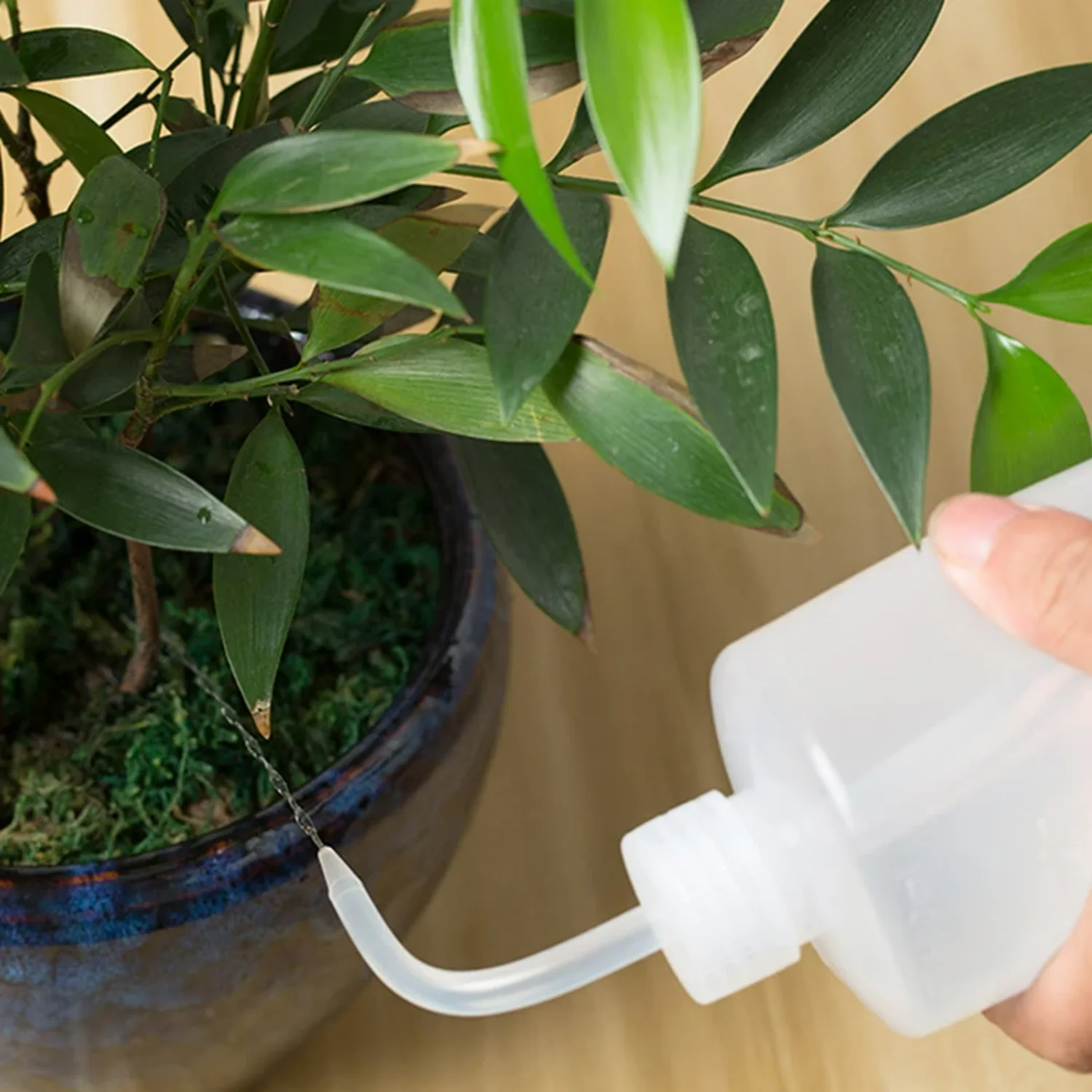 250ml 500ml 1000ml Drip Irrigation Water Bottle Plastic Squeeze Bottle Kettle Watering Can  Flowers Succulents Garden Tools