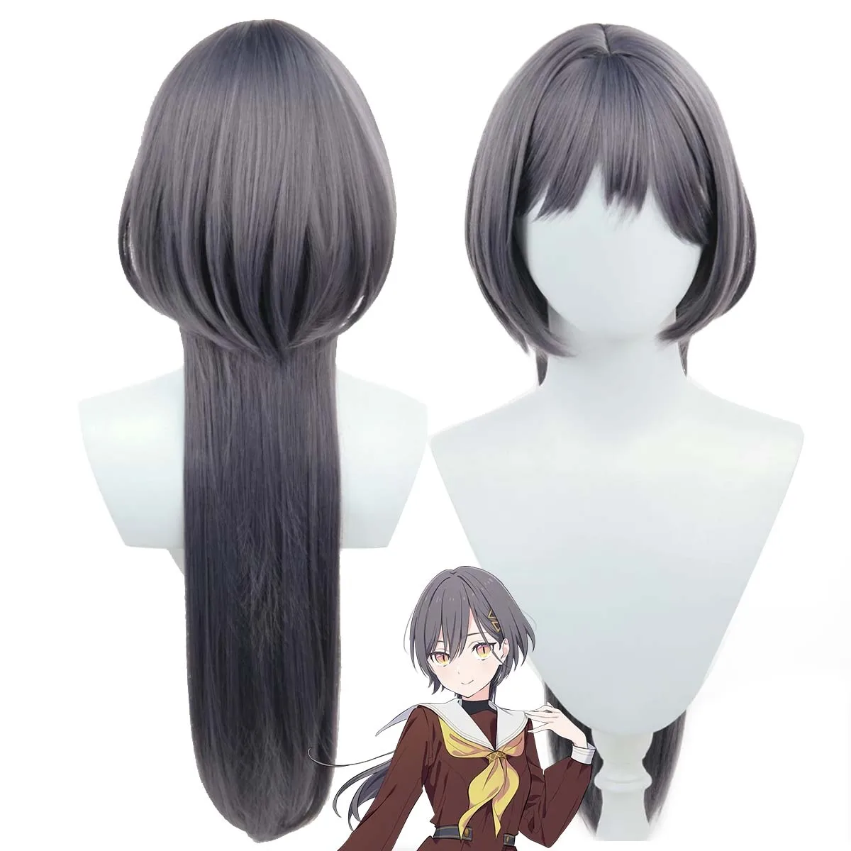 

Women Love Live Hasunosora Katsuragi Izumi Cosplay Long Gray Wig