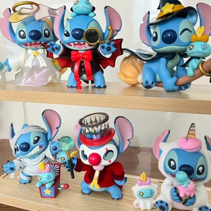 Disney Stitch Blind Box Weird Diary V2 Series Anime Figures Mystery Box Collectible Cute Pvc Statue Doll Children Birthday Prese