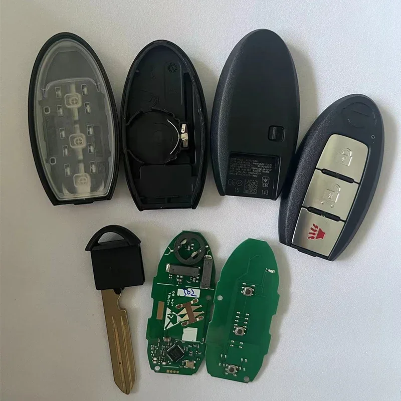 Chiave Smart key per Nissan 2018-2019 Kicks Rouge Remote 433Mhz 4A S180144502 KR5TXN1 muslimcon Light