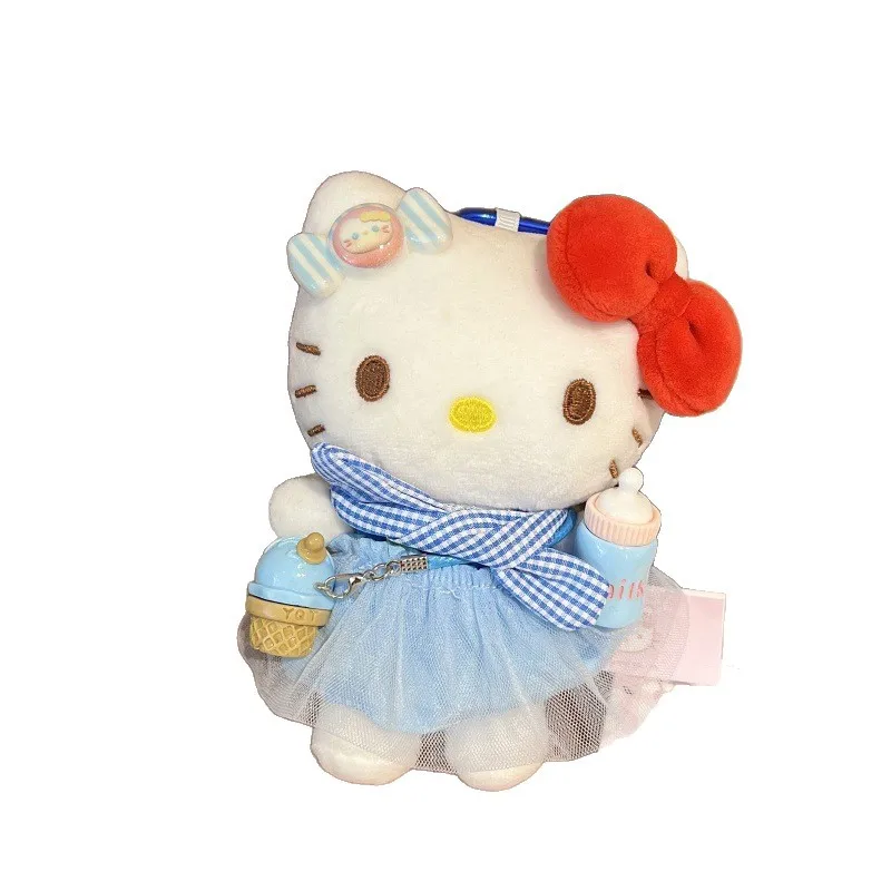 Hello Kitty peluche poupée à la mode porte-clés bricolage mignon Patch sac pendentif pour enfant fille cadeau