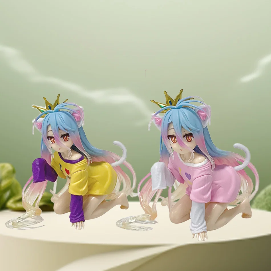 Genuine Anime No Game No Life Shiro Action Anime Figure Collection Model Doll Toy Desktop Decoration Model Gift