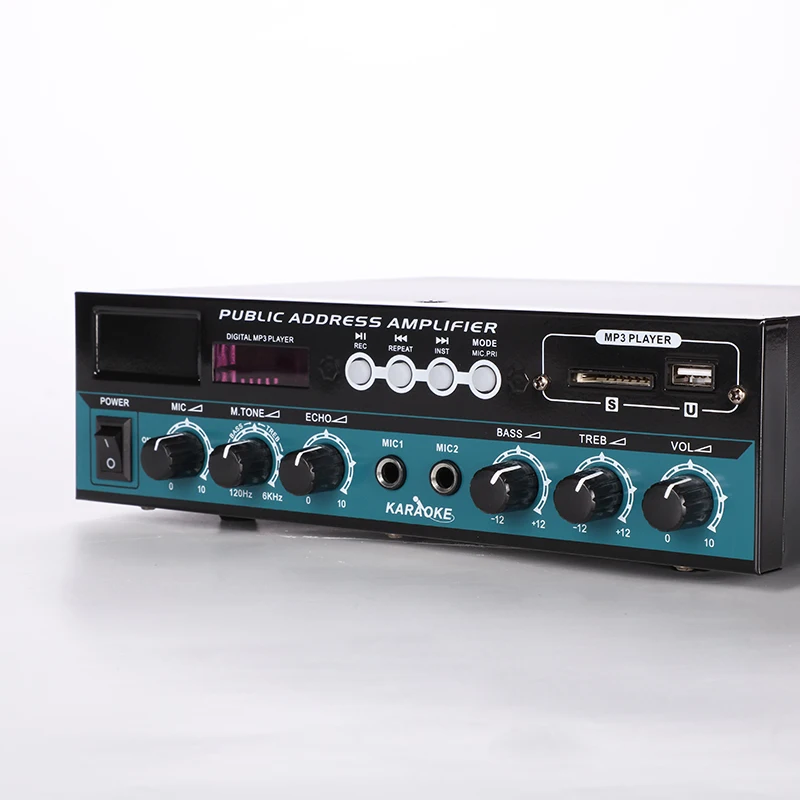 60W Voltage Amplifier  with  2-channel  Microphone Input  Mini  Amplifier Karaoke  Amplifier  Mixer Audio System