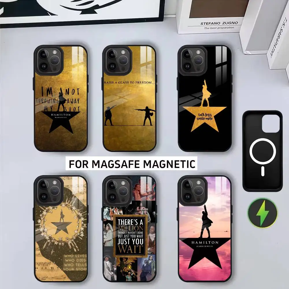 

H-hamilton Musical L-Lyrics Phone Case For iPhone17,16,15,14,13,12,11 Plus,Pro Magnetic with Magsafe Wireless Charging