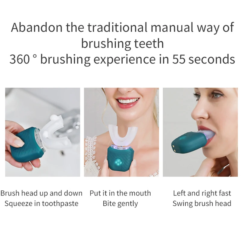 Dental Care U shape electric toothbrush manufacturer 360 degree U-shaped automatic electric toothbrush