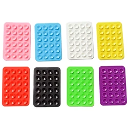 Double Side Silicone Suction Pad For Mobile Phone Fixture Suction Cup Backed Adhesive Silicone Rubber Sucker Pad For Fixed Pad