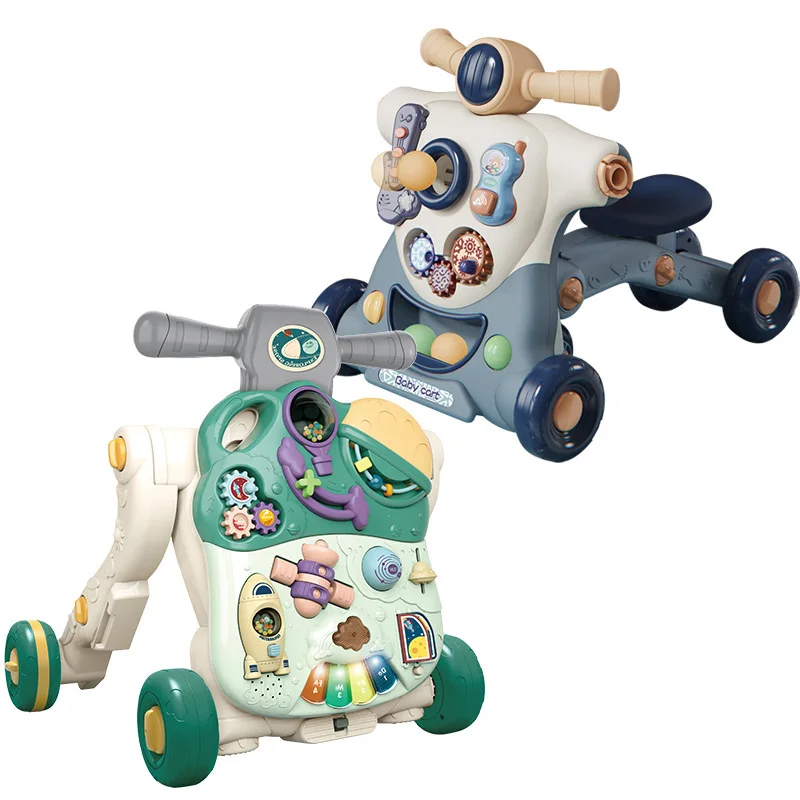 Baby Walker Toy Newborn Baby Walking Trolley Multi-function Scooter Learning To Walk