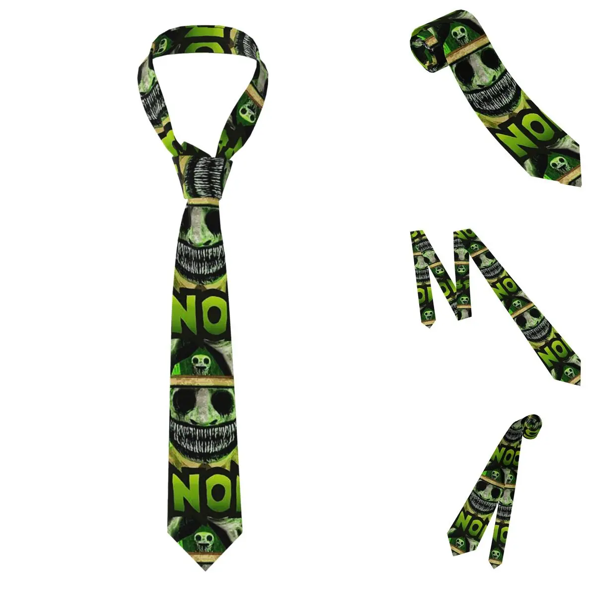 Zoonomaly Cartoon Steam Game (9) Necktie for Men Silk Polyester Slim Neck Ties Wedding Business Tie Casual Gravatas