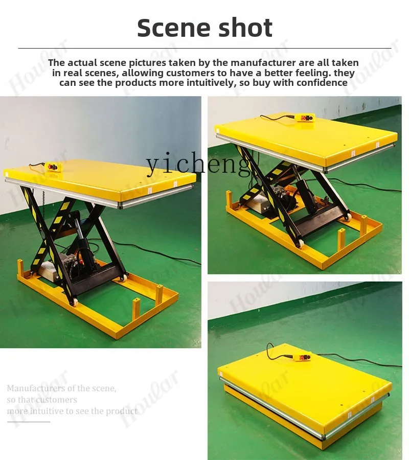 r8.17-Electric Hydraulic Lifting Platform Fixed Lift Loading and Unloading Lift Small Electric Platform Vehicle Lifting Platform