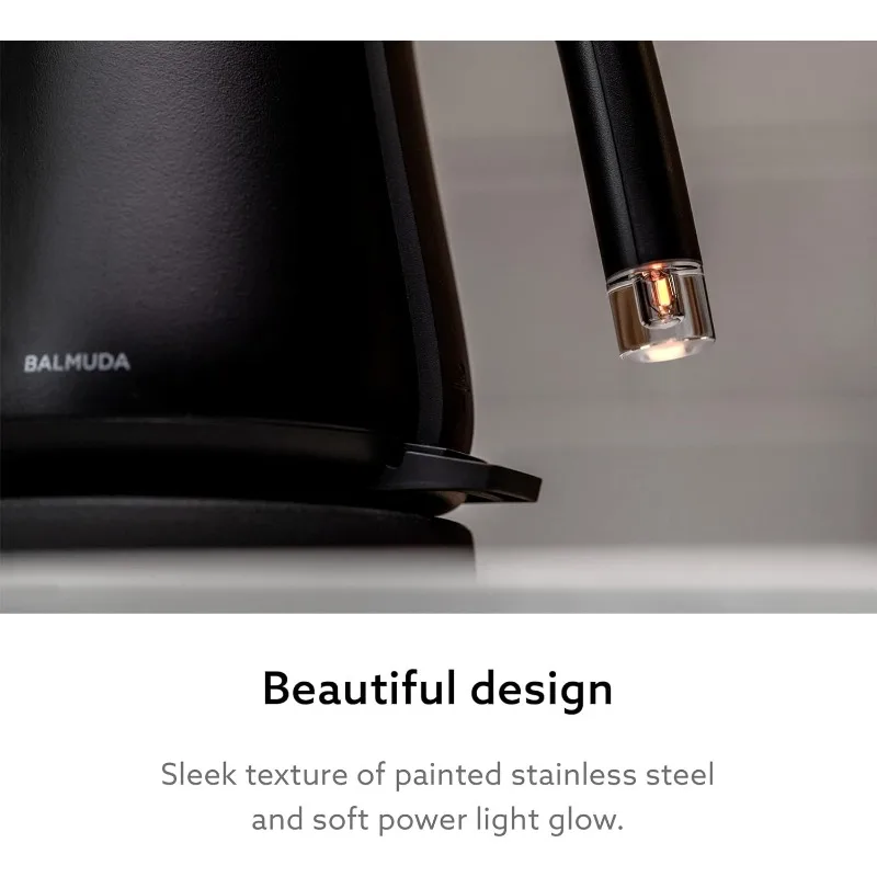 Kettle Electric Gooseneck Kettle  Lightweight | Stainless Steel  0.6L (20fl oz) Capacity Neon Light Indicator Perfect