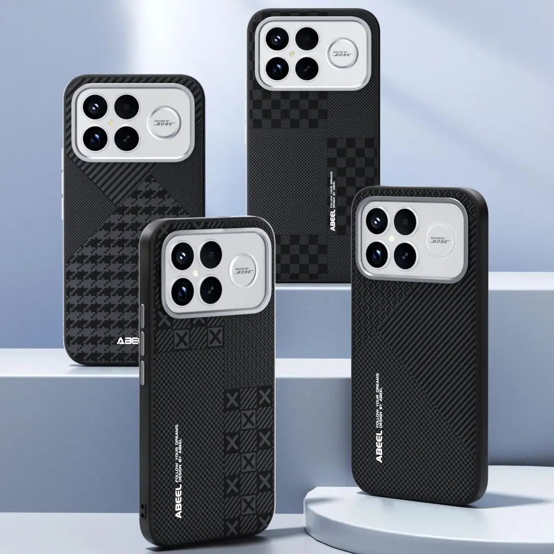 

For Xiaomi Redmi K90 Pro Max Magsafe Wireless Charging Super Series Carbon Grid Pattern Camera Circle Mobile Phone Cases Cover