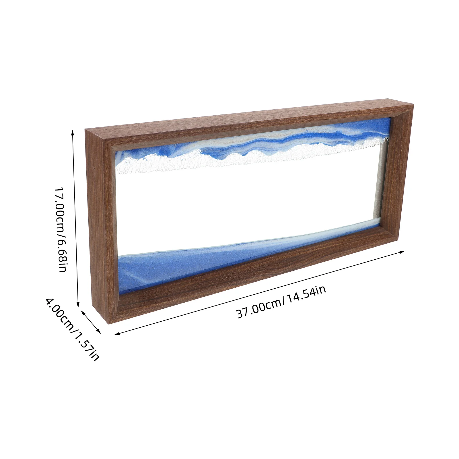 Arte della sabbia che scorre Pittura con sabbia in movimento Ornamento da tavolo Decorazioni per la casa per ufficio Decorazione rilassante per cornici con sabbie mobili