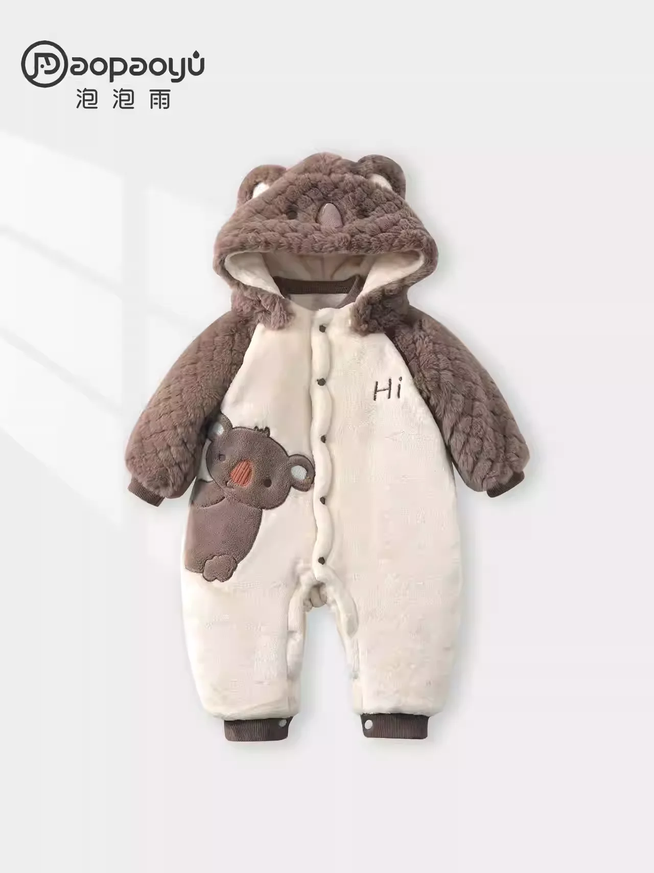 

Baby Cotton Coat 260G Autumn and Winter New Keep Warm When Going out Thickened Rompers Home Romper Baby Jumpsuits