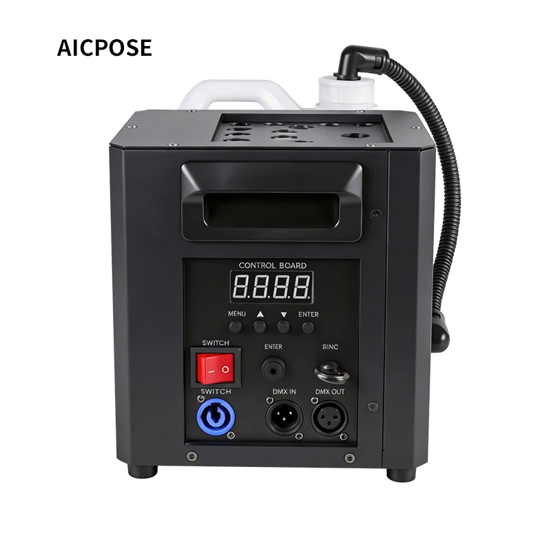 AICPOSE DMX LED RGB 3in1 Vertical 1500W Smoke Machine, Hangable Stage Smoke Machine Suitable for Stage Performances and Weddings