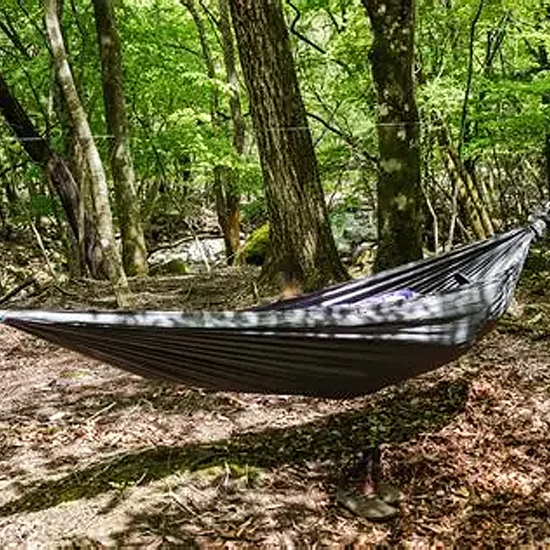 Ultralight Camping Hammock 380T Parachute Nylon 20D Lightweight Compact for Hiking Camping Outdoor Activities